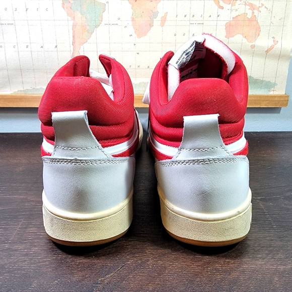 BRAND NEW Diadora Basket Mid 'White/Red' Men's Size 11.0 - Picture 5 of 7
